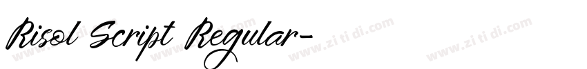 Risol Script Regular字体转换 Risol Script Regular字体转换